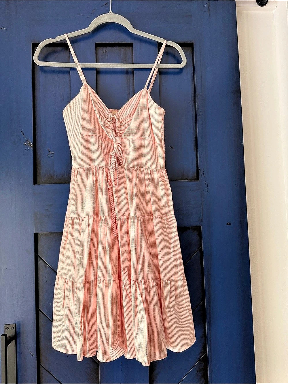 ILLA ILLA Striped Mini Dress in Red & White Size Small Like New